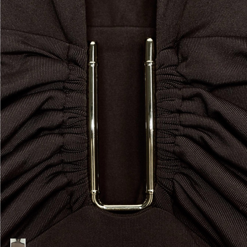 Zara draped polyamide bodysuit - Picture 5 of 7